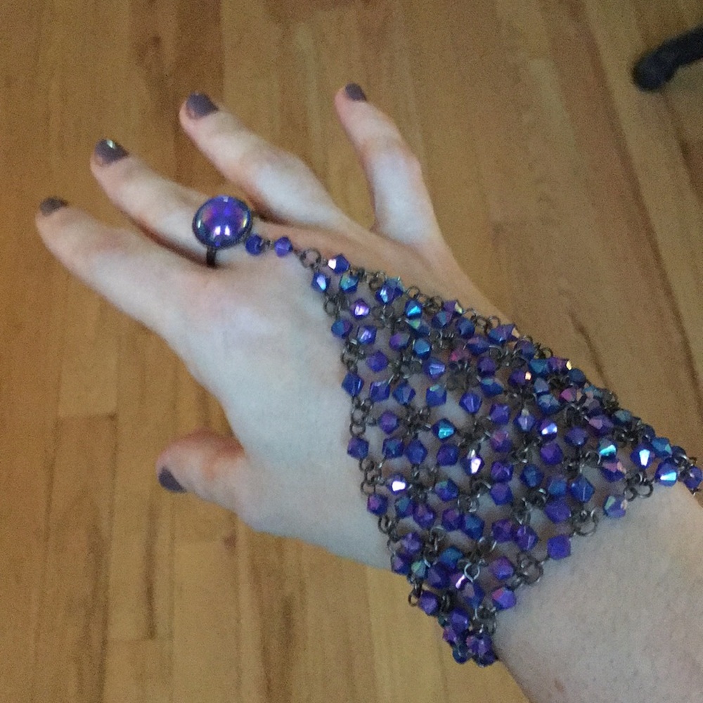 Purple slave bracelet